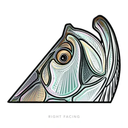 Tarpon Roll Right Sticker - Your Premium Fishing Gear Store Rods Lines Baits Accessories* Fishing Line