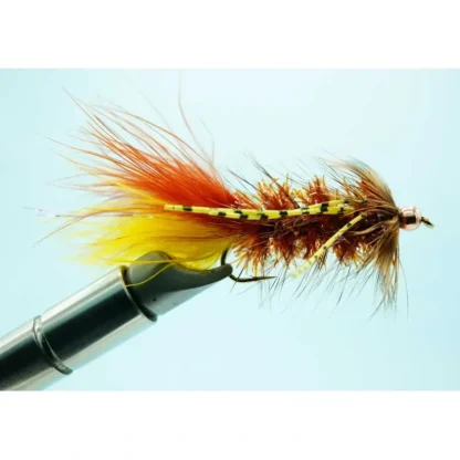 TBH Rubber Leg Bugger Brown Yellow #6 - Your Premium Fishing Gear Store Rods Lines Baits Accessories* Shop All