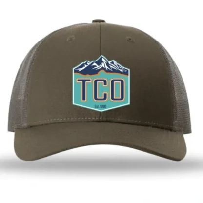 TCO Fly Shop Hat Low Pro Trucker - Crest Logo - Your Premium Fishing Gear Store Rods Lines Baits Accessories^ Fashion