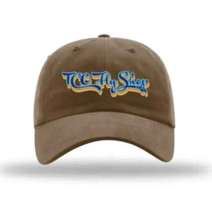 TCO Fly Shop Hat Retro Logo - Garment Washed Twill Driftwood - Your Premium Fishing Gear Store Rods Lines Baits Accessories^ New