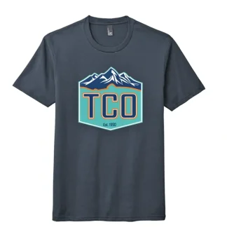 TCO Logo T-Shirt - Fish Mountain Crest - Your Premium Fishing Gear Store Rods Lines Baits Accessories^ Flash Sale