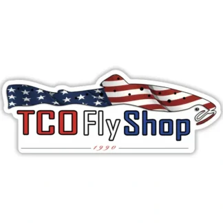 TCO Sticker - Wave That Flag Patriot Trout - Your Premium Fishing Gear Store Rods Lines Baits Accessories^ New