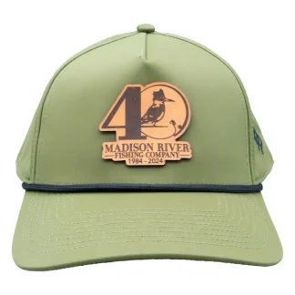 40th Logo 5 Panel Performance Hat Loden w/Black Rope - Your Premium Fishing Gear Store Rods Lines Baits Accessories^ Fashion