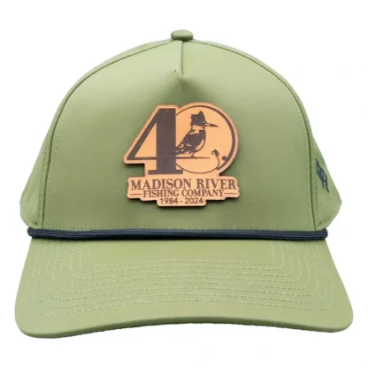 40th Logo 5 Panel Performance Hat Loden w/Black Rope - Your Premium Fishing Gear Store Rods Lines Baits Accessories^ Fashion