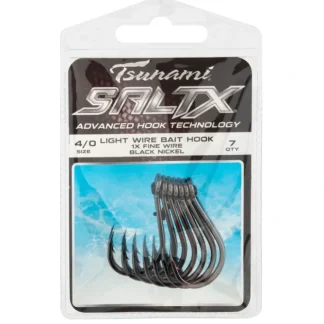 Tsunami SaltX Light Wire Bait Hook - Your Premium Fishing Gear Store Rods Lines Baits Accessories^ Store