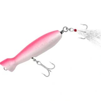 Tsunami Wood Timber Bottle Style Popper Lure 4 1/2" Pink/White Belly 1 1/2oz - Your Premium Fishing Gear Store Rods Lines Baits Accessories^ Hot