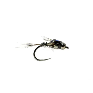 Twisted Mayfly Black Tungsten Beadhead Barbless - Your Premium Fishing Gear Store Rods Lines Baits Accessories^ Outlet