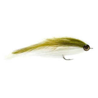 Two Tone Brushy Olive & White - Your Premium Fishing Gear Store Rods Lines Baits Accessories^ New