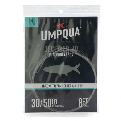 2025 Umpqua Homeboy Tarpon Leader w/Fluorocarbon Shock 8' Clear 30/50lb - Your Premium Fishing Gear Store Rods Lines Baits Accessories^ Flash Sale
