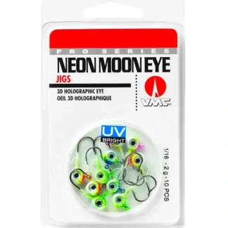 VMC UV Neon Moon Eye Jig, 1/32oz, 10pk - Your Premium Fishing Gear Store Rods Lines Baits Accessories^ Store