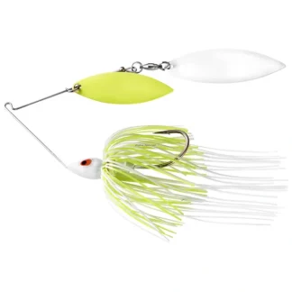 War Eagle Double Willow Painted Head Spinnerbait- 3/8oz- White Chartreuse - Your Premium Fishing Gear Store Rods Lines Baits Accessories^ Flash Sale