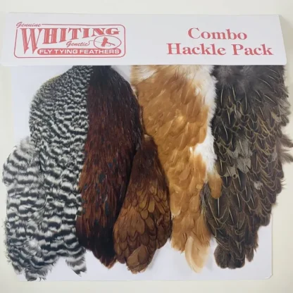 Whiting Introductory Soft Hackle Pack 2 Half Capes 2 Half Saddles - Your Premium Fishing Gear Store Rods Lines Baits Accessories^ Clearance