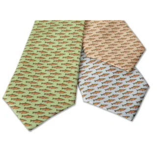Winston Trout School Silk Tie - Your Premium Fishing Gear Store Rods Lines Baits Accessories^ Best
