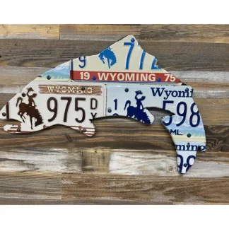 24" Wyoming Trout License Plate Art - Your Premium Fishing Gear Store Rods Lines Baits Accessories^ Cheap