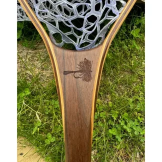 XL 18"x14" - Adams Dry Fly Engraved - Natural Fly Fishing Traditional Landing Net - Your Premium Fishing Gear Store Rods Lines Baits Accessories^ Hot