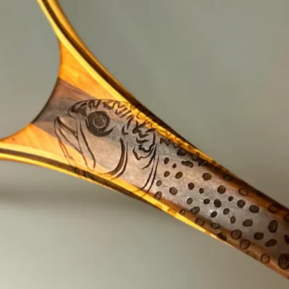 XL 18"x14" - Brook Trout Engraved - Classic Fly Fishing Traditional Landing Net - Your Premium Fishing Gear Store Rods Lines Baits Accessories^ Best