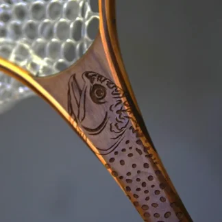 XL 18"x14" - Brook Trout Engraved - Natural Fly Fishing Traditional Landing Net - Your Premium Fishing Gear Store Rods Lines Baits Accessories^ Best