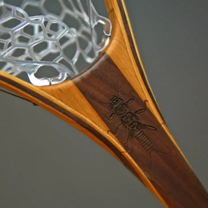XL 18"x14" - Stonefly Engraved - Classic Fly Fishing Traditional Landing Net - Your Premium Fishing Gear Store Rods Lines Baits Accessories^ Best Sale
