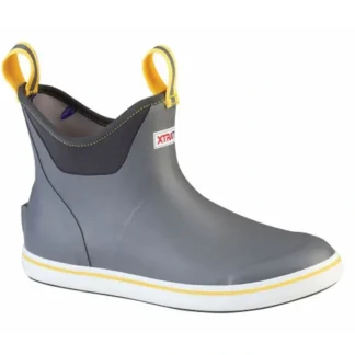 Xtratuf Men's Gray Men's 6 in Ankle Deck Boot Size 12 - Your Premium Fishing Gear Store Rods Lines Baits Accessories^ Shop