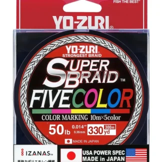 Yo-Zuri SuperBraid Braided Line, 330yd, Five Color - Your Premium Fishing Gear Store Rods Lines Baits Accessories^ Cheap