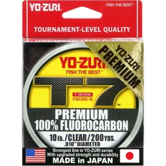 Yo-Zuri T-7 Premium Fluorocarbon Line (6lb-25lb, 200yd, Clear) - Your Premium Fishing Gear Store Rods Lines Baits Accessories^ Online